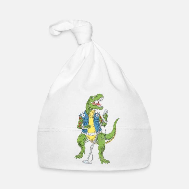 Dino Rock star avec micro Bonnet bio Bébé