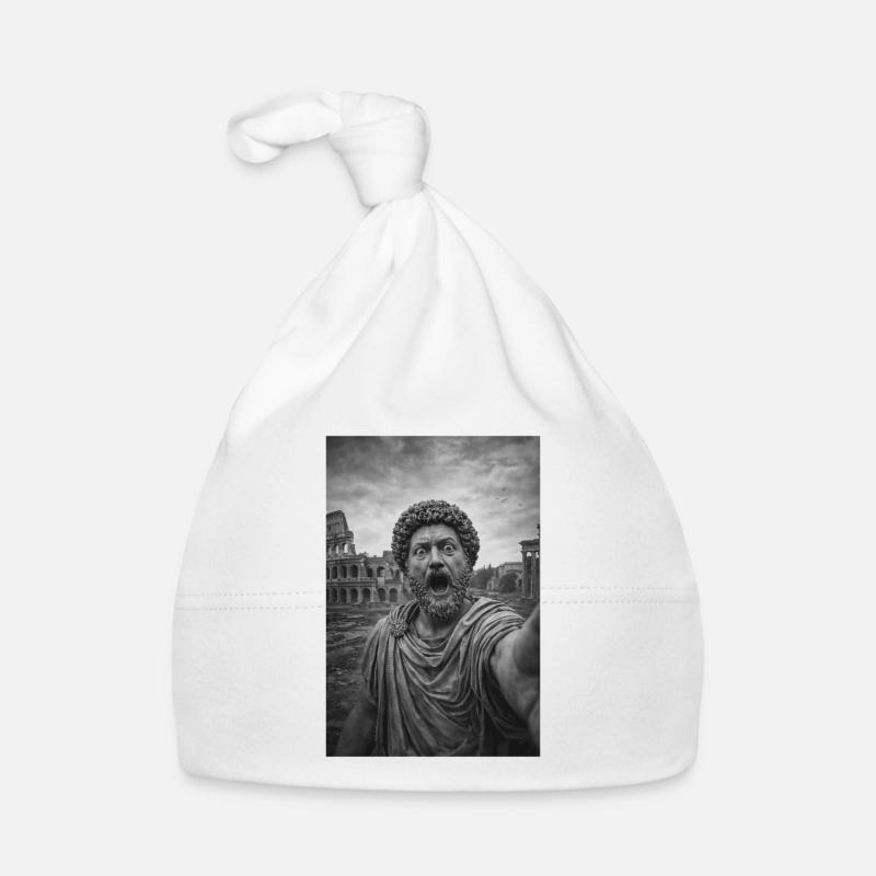 Marcus Aurelius Self-Portrait Organic Baby Cap