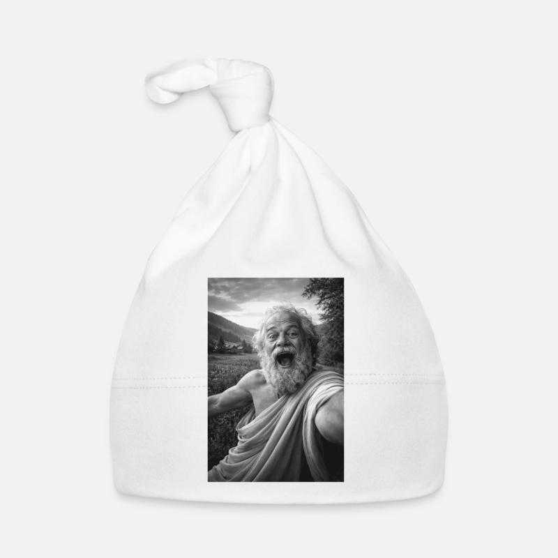 Socrates' Self-Portrait Organic Baby Cap