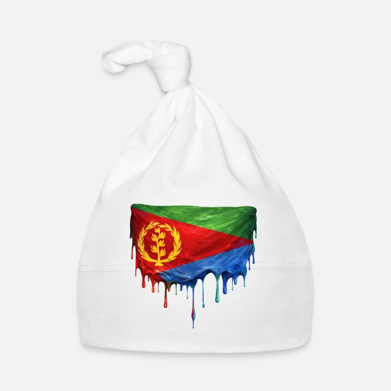 Eritrea Flagge Tropfen-Design Baby Bio-Mütze