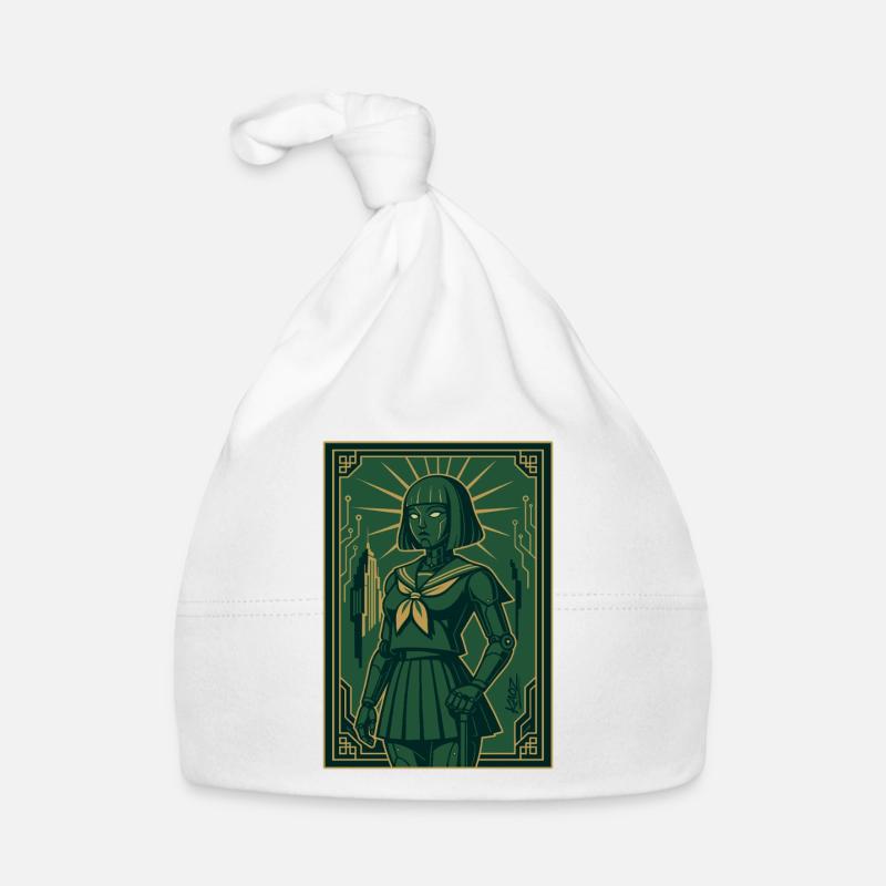 Cyber Deco Android Green Sentinel Baby Bio-Mütze