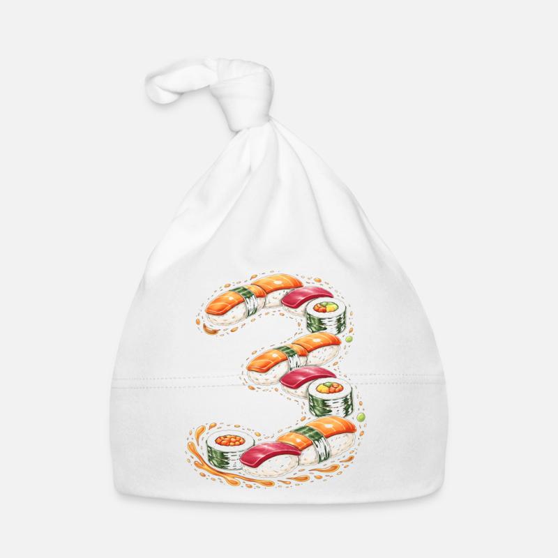 Sushi Spirale Muster Baby Bio-Mütze