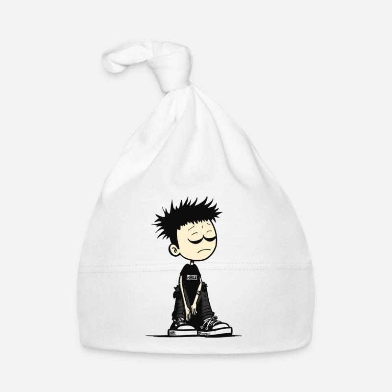 Verschlafenes Emo-Kinder-Cartoon-Tee Baby Bio-Mütze