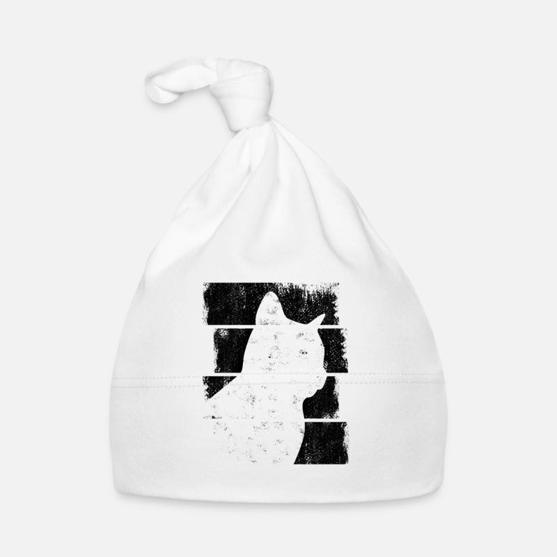 Katze Zeichnung Baby Bio-Mütze