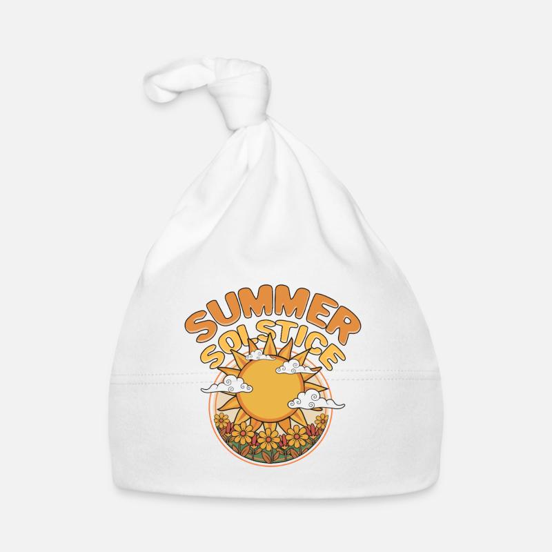 Litha Pagan Solstice d’été Midsommar Bonnet bio Bébé