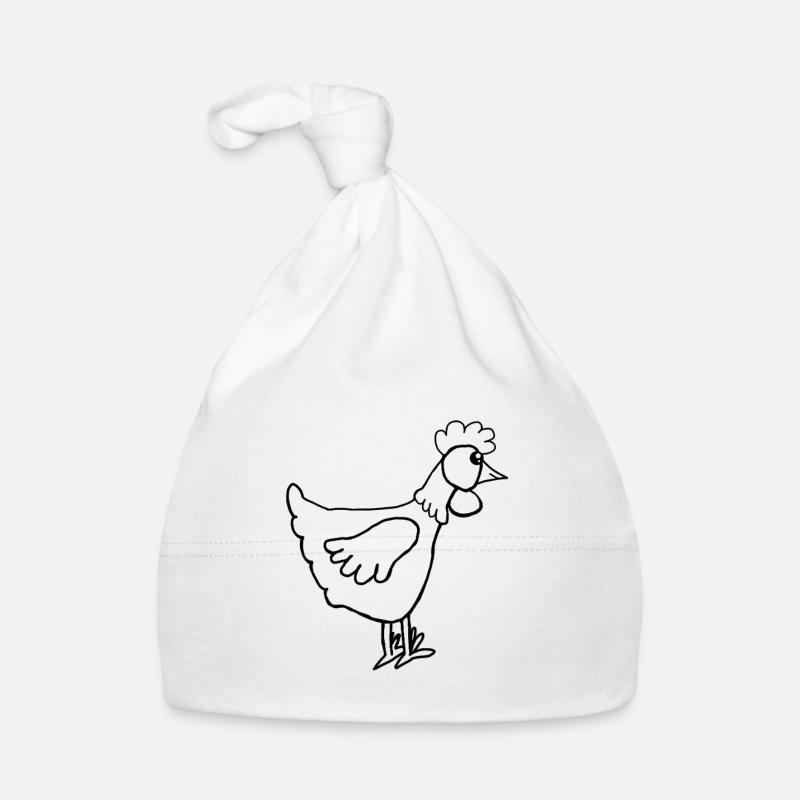 Poule Poule Poule Poule Bonnet bio Bébé