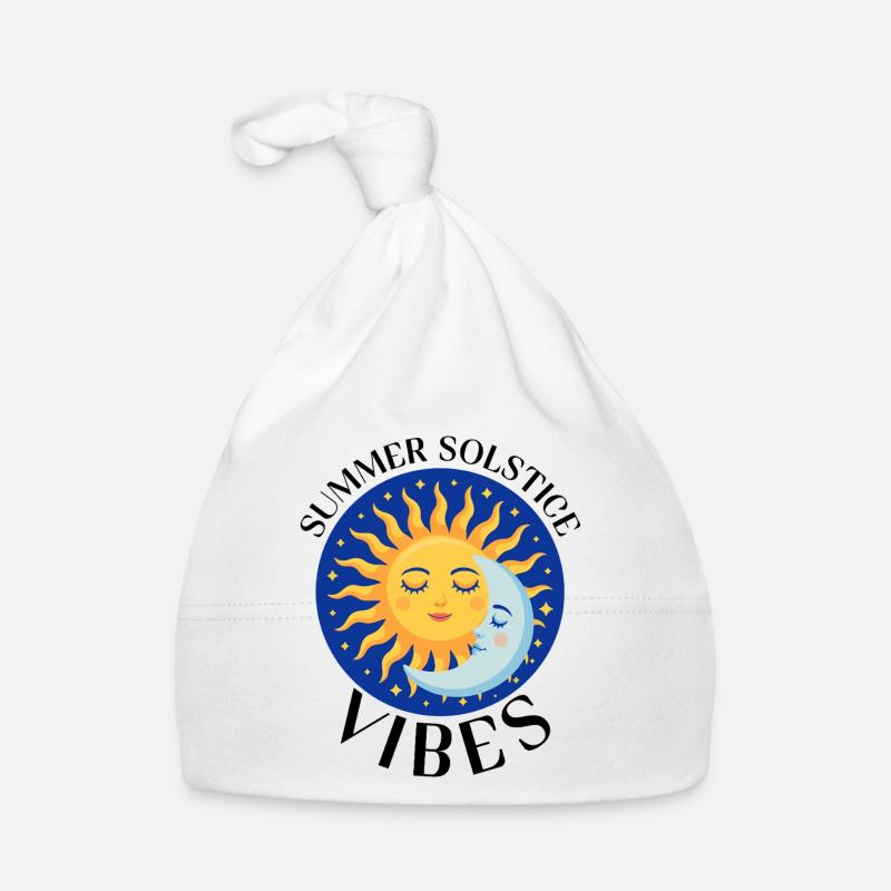 Litha Pagan Summer Solstice Midsummer Midsommar Organic Baby Cap