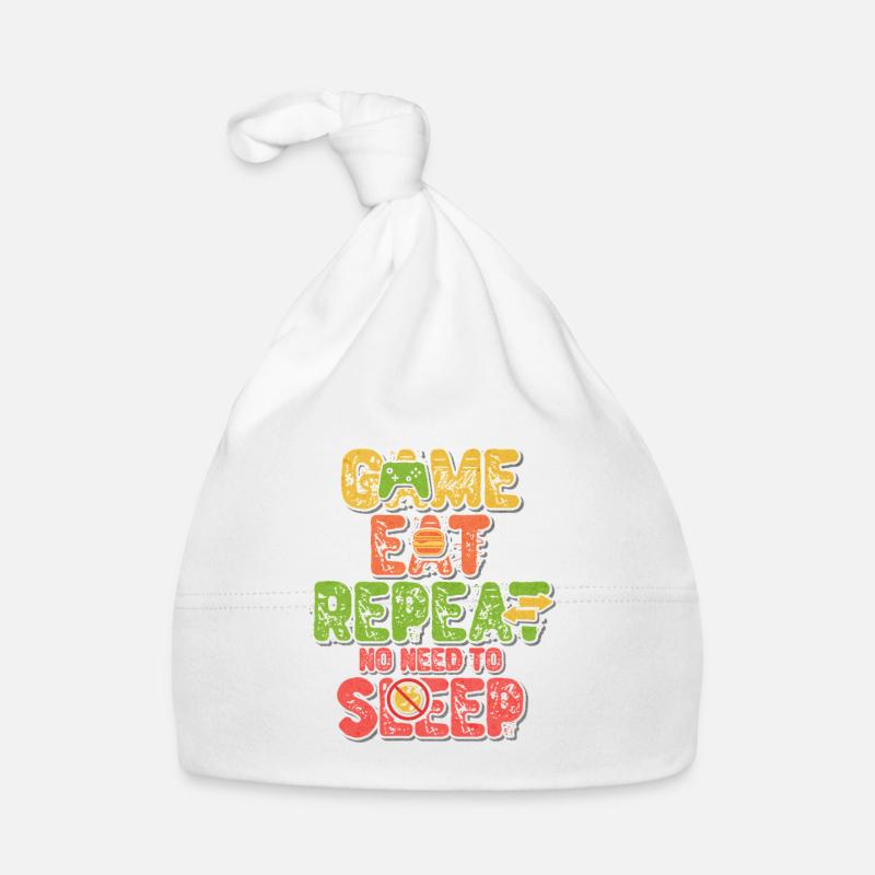 Game Eat Repeat – Retro Console Vibes Organic Baby Cap