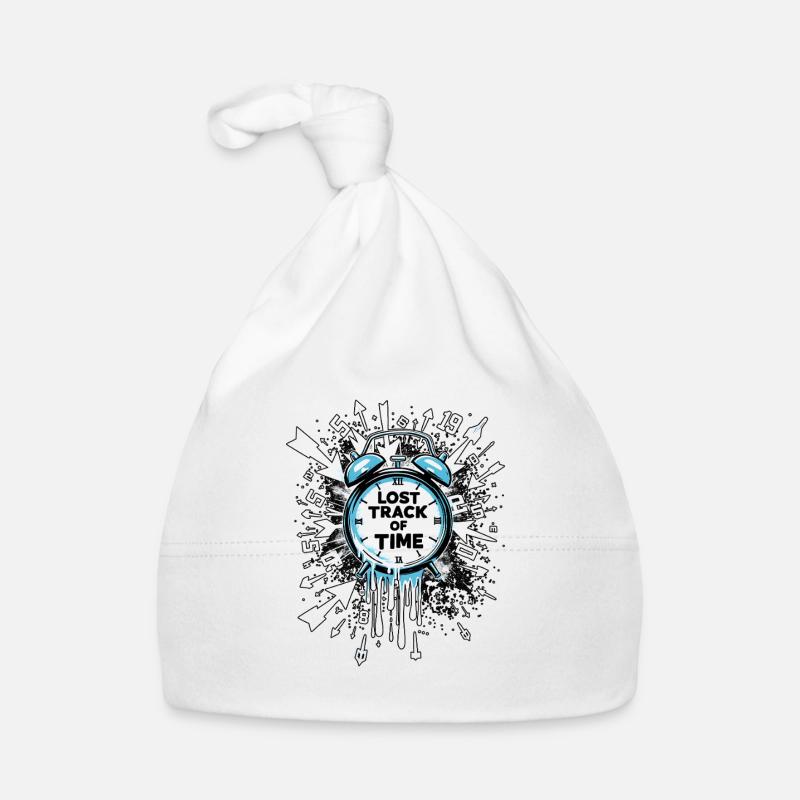 Lost Track Of Time Time Blindness Organic Baby Cap