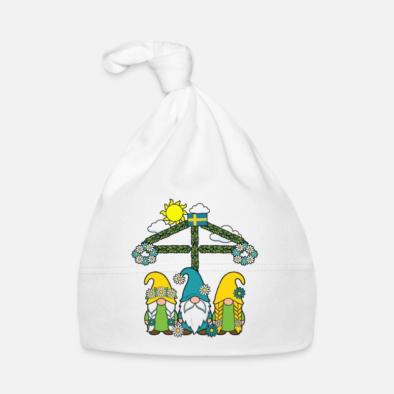 Litha Pagan Solstice d’été Midsommar Bonnet bio Bébé