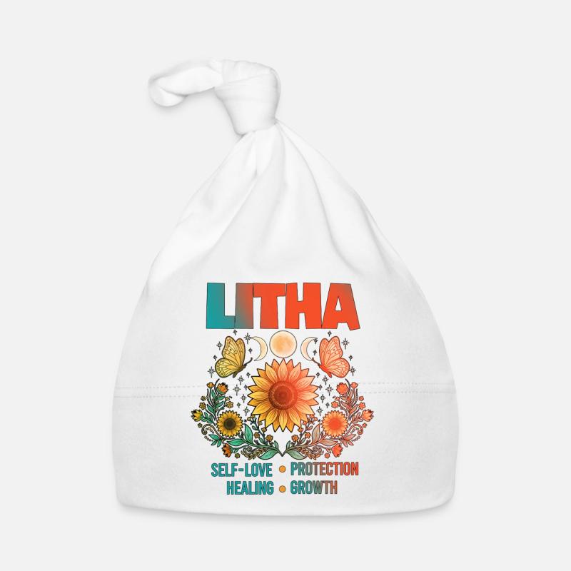 Litha Pagan Summer Solstice Midsummer Midsommar Organic Baby Cap