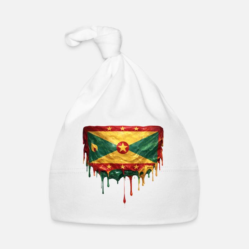 Drapeau dégoulinant de la Grenade Bonnet bio Bébé