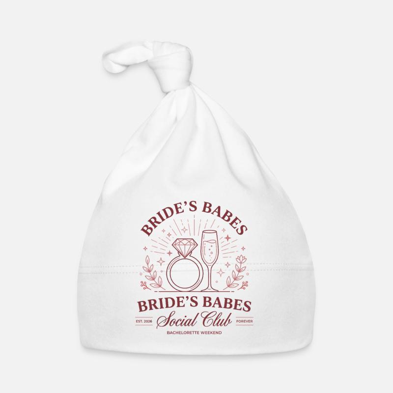Cadeau de l’enterrement de vie de garçon de l’équipe de mariée avec chemise de célibataire Bonnet bio Bébé