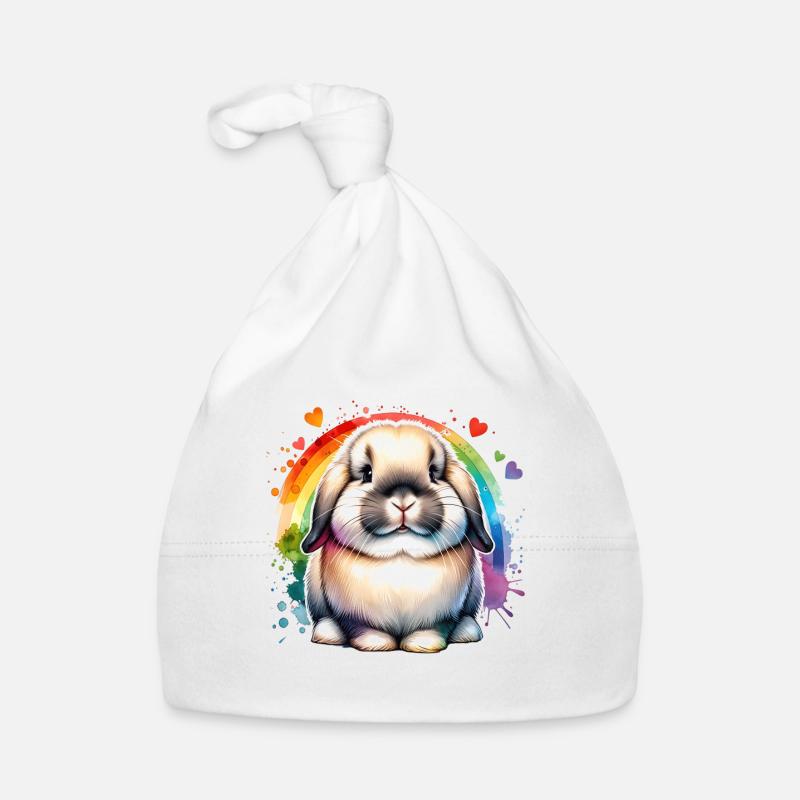 Zwergwidder Kaninchen Geschenk Baby Bio-Mütze