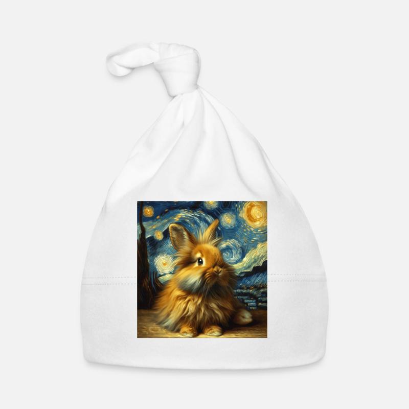 Dwarf Rabbit Starry Night Organic Baby Cap