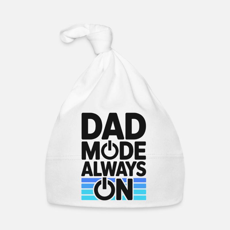 Dad Mode Always On Lustige Geschenkidee Vater Baby Bio-Mütze