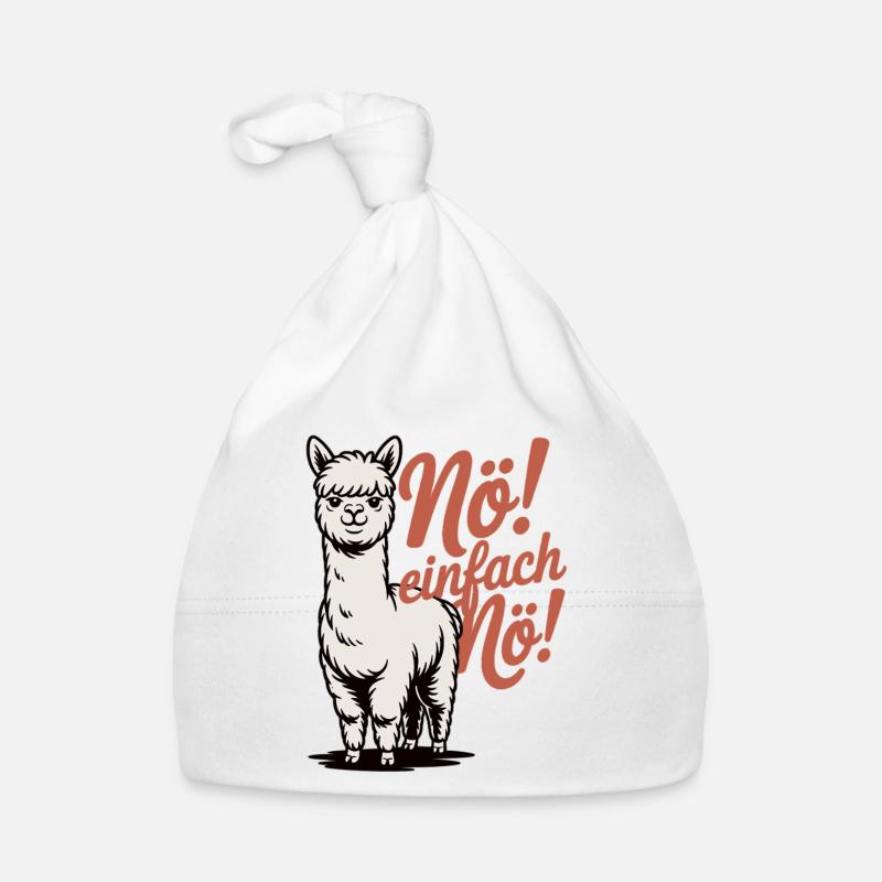 Nö einfach Nö Shirt mit Lama - Geschenk Lama Fans Baby Bio-Mütze