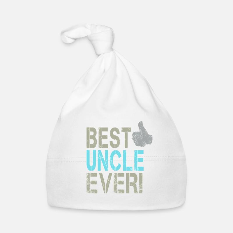 Meilleur oncle pour le design d’oncle avec un pouce levé Bonnet bio Bébé