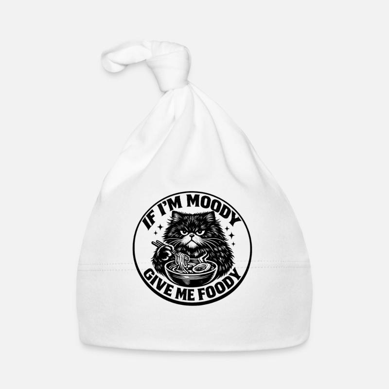 Grummelkat Ramen Bowl Grumpy Katze Launisch Baby Bio-Mütze