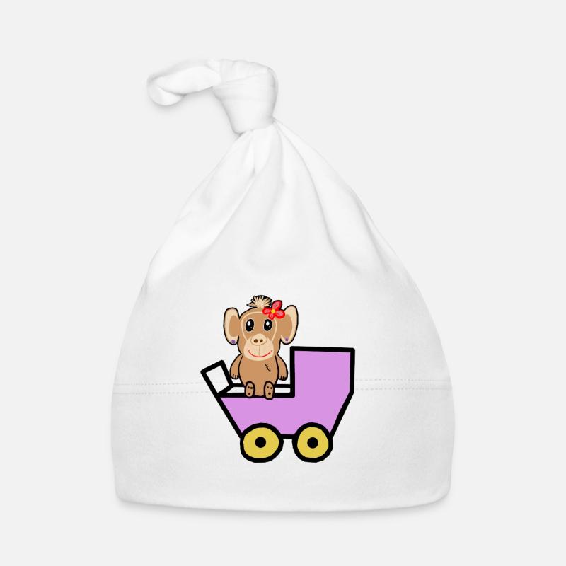 Baby Monkey Child Monkey Funny Kids Organic Baby Cap