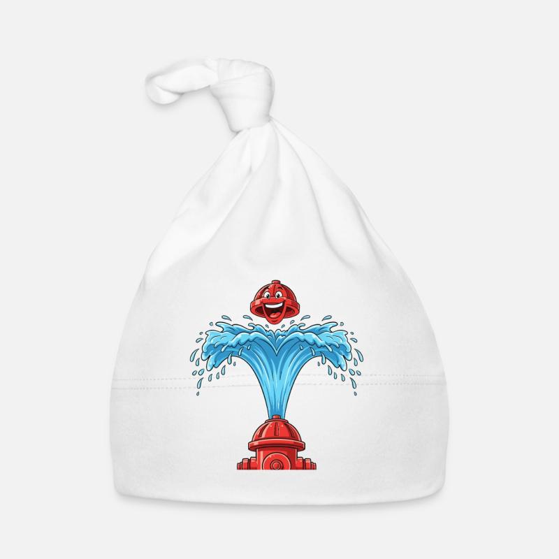 Herzsprudel aus Hydrant Baby Bio-Mütze