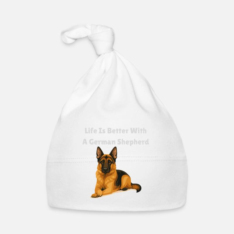 Das Leben mit dem Deutschen Schäferhund ist besser Baby Bio-Mütze