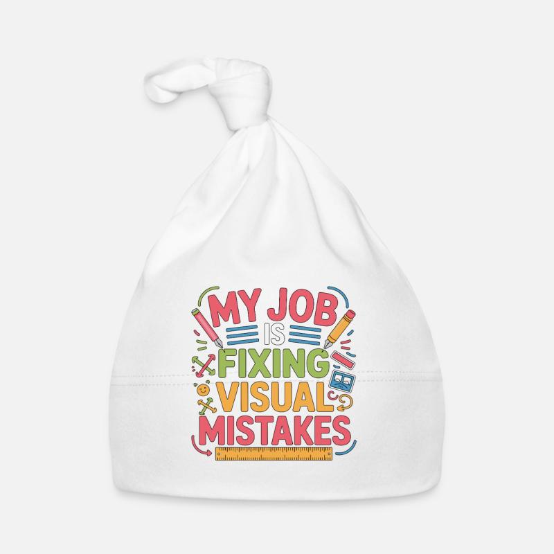 Designer Educator My Job Fixing Design Instructor Baby Bio-Mütze