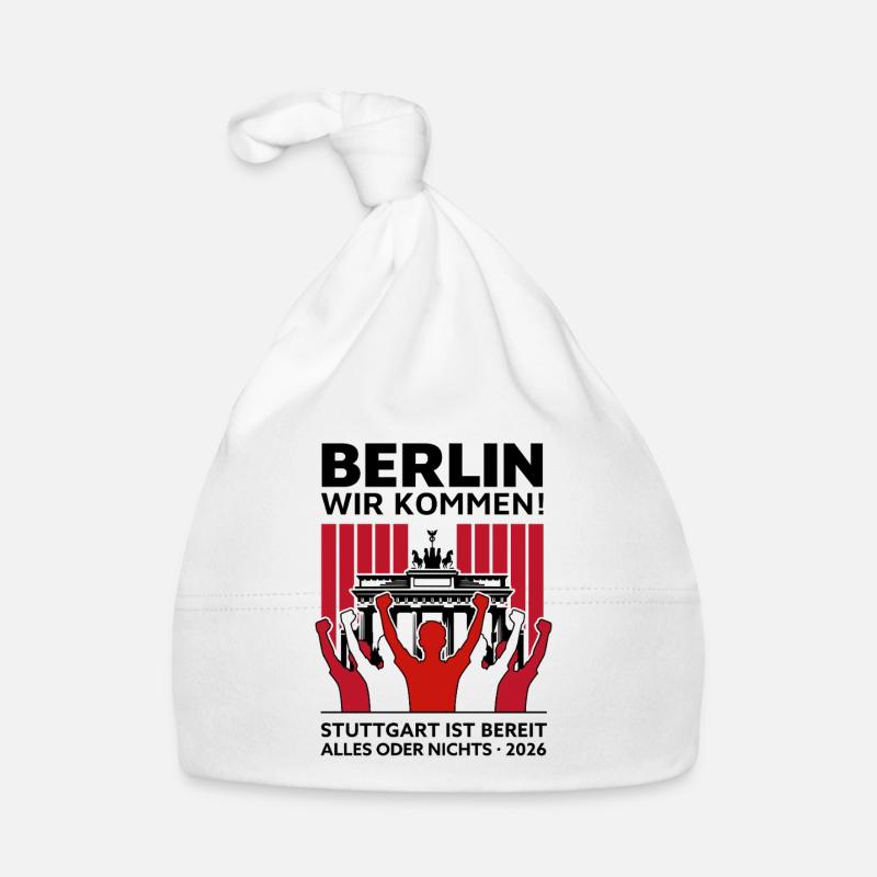 Berlin wir kommen! – Stuttgart Berlin Finale Baby Bio-Mütze