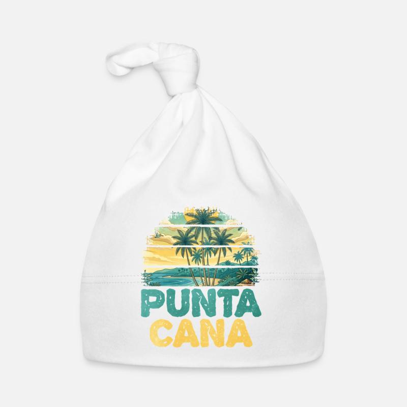 Punta Cana Tropenstrand Artwork Baby Bio-Mütze
