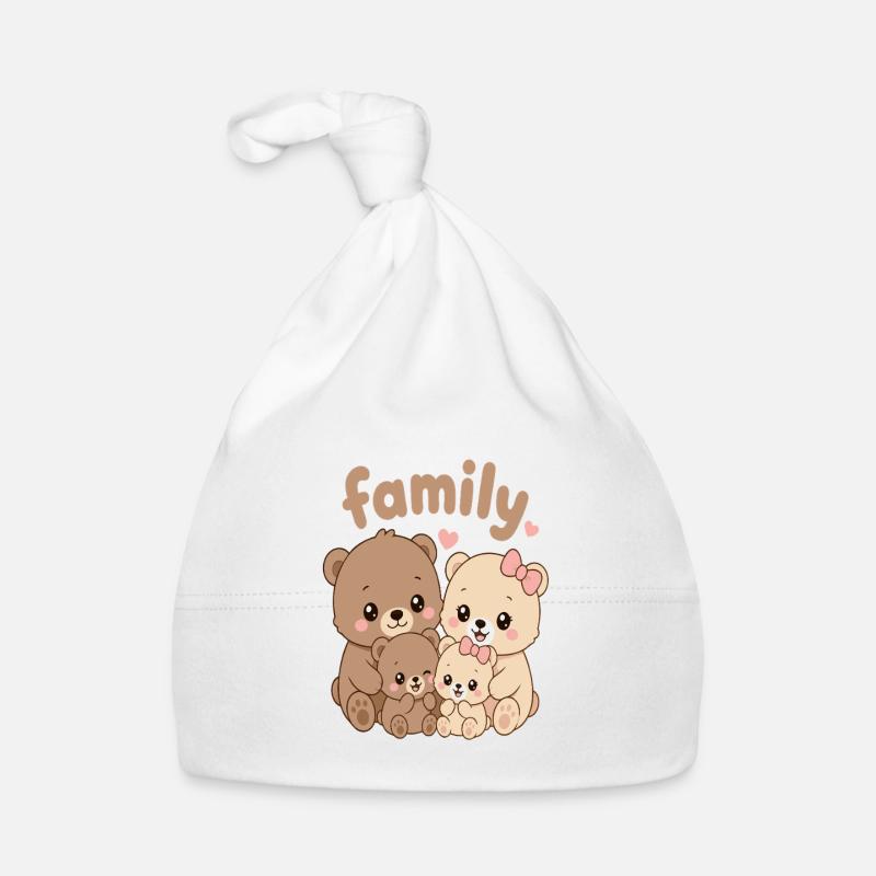 Family Bear Cuddle Crew Organic Baby Cap