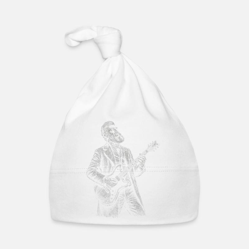 John Brown spielt Gitarre Baby Bio-Mütze