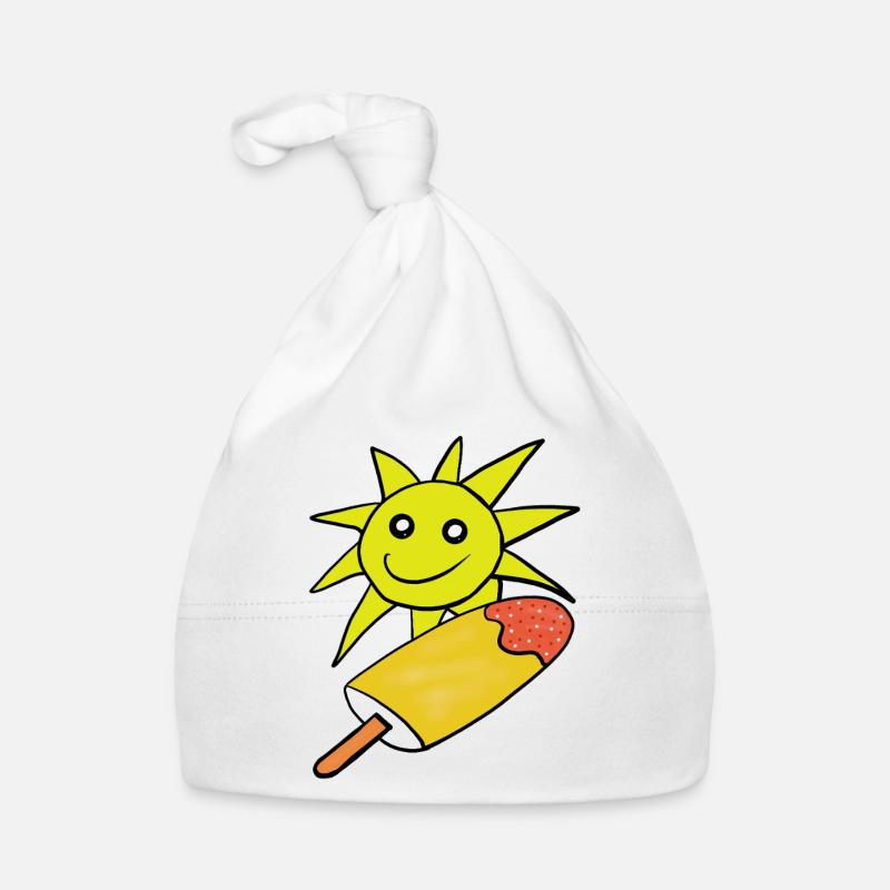 Sommer Sonne Eis Eiskrem Sommerzeit Organic Baby Cap