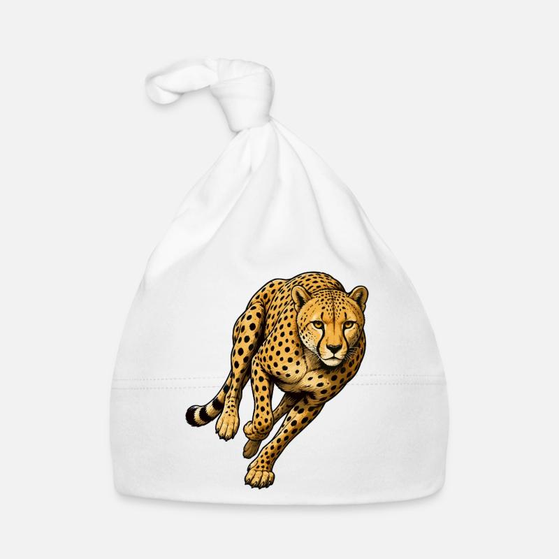 Motif sauvage à imprimé léopard Bonnet bio Bébé