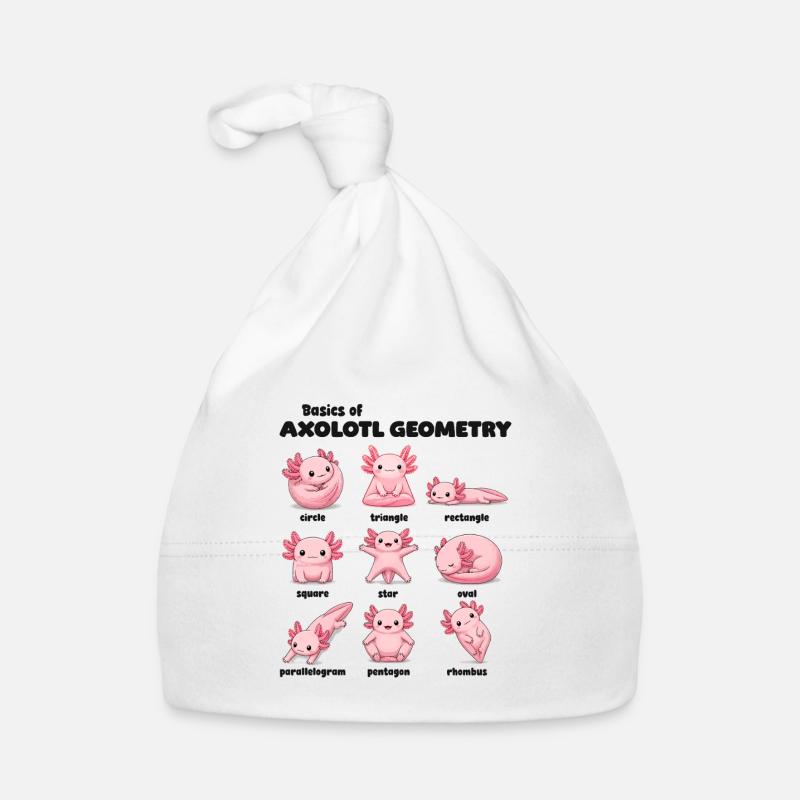 Bases de la géométrie de l’axolotl Plus drôle Bonnet bio Bébé
