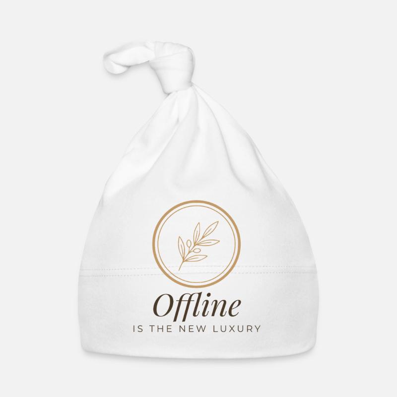 Offline Is The New Luxury Tee Bonnet bio Bébé