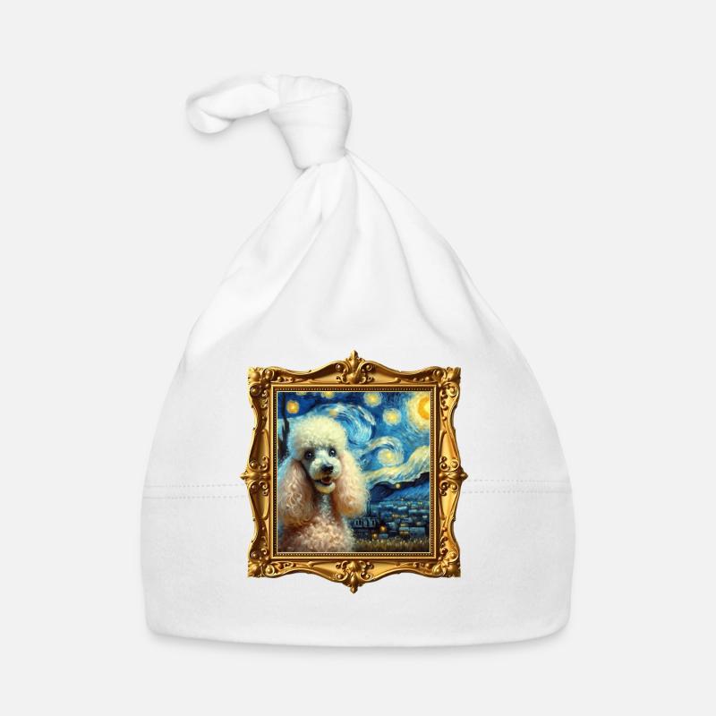Pudel Starry Night Baby Bio-Mütze