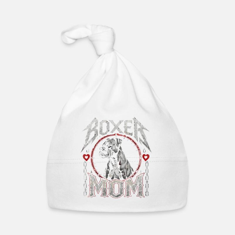 Maman Boxer dans le style métal Bonnet bio Bébé