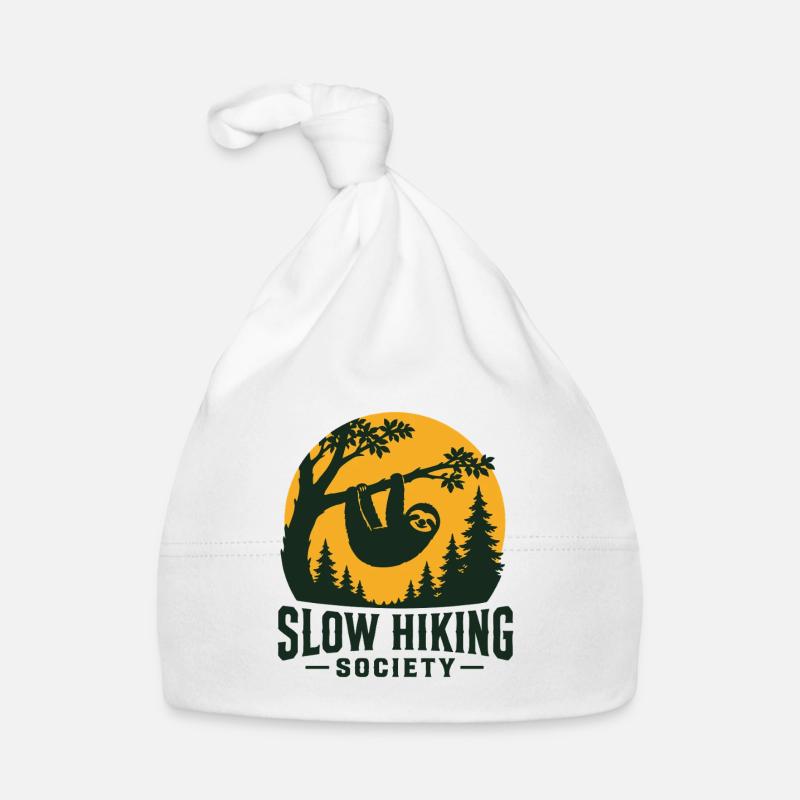 Slow Hiking Sloth  Organic Baby Cap