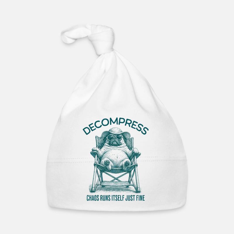 Decompress Chaos runs itself just fine - Bulldog Organic Baby Cap