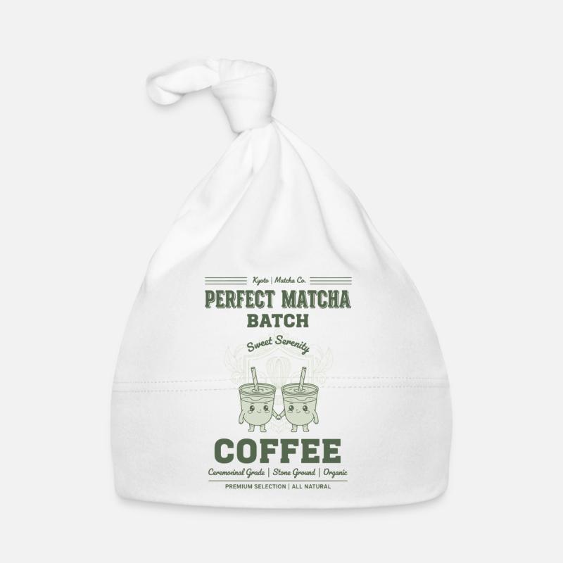 Perfekter Matcha Batch Kaffee Kyoto Grüner Tee Baby Bio-Mütze