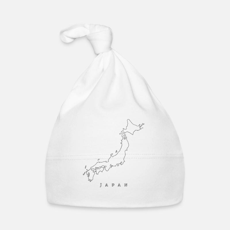 Pays du Japon - Bonnet bio Bébé - blanc