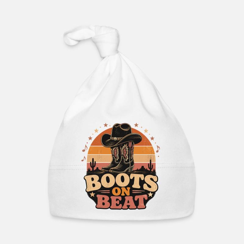 Boots on Beat Organic Baby Cap