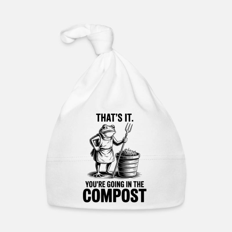 Jardinier, jardin, vous allez dans le compost Bonnet bio Bébé