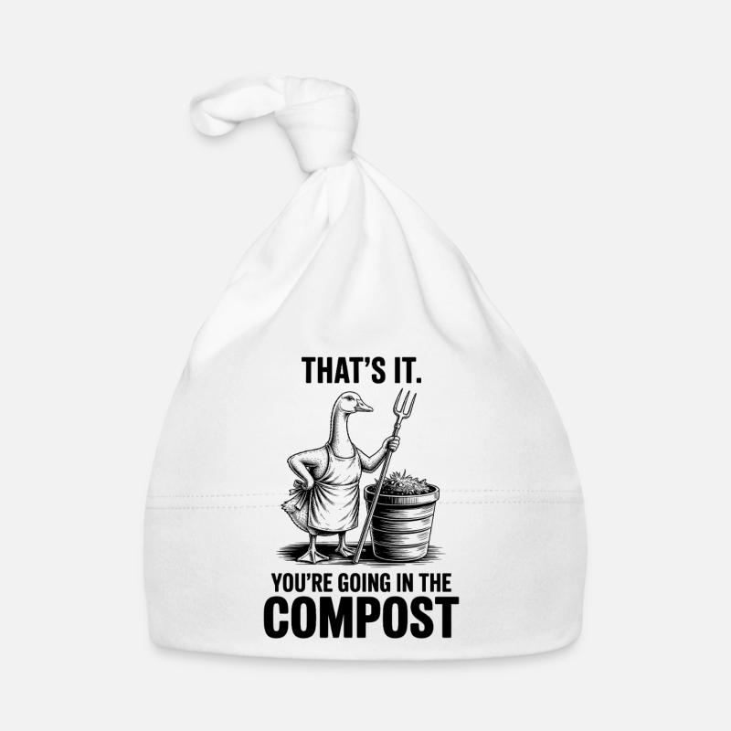 Jardinier, jardin, vous allez dans le compost Bonnet bio Bébé
