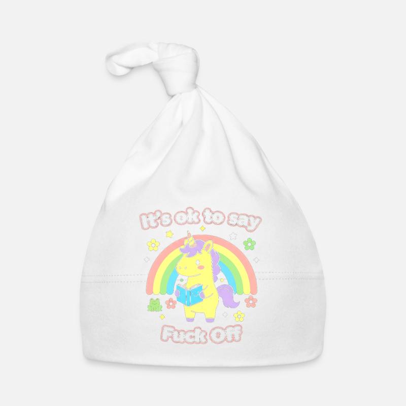 Einhorn-Lesung unter dem Regenbogen Baby Bio-Mütze