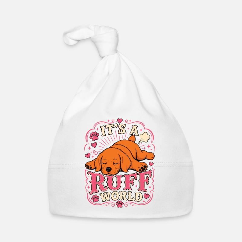 T-shirt de chiot Labrador Ruff World Bonnet bio Bébé