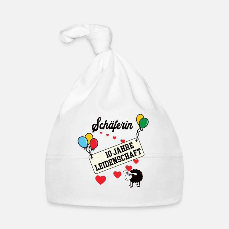 Schäferin 10 jähriges Jubiläum Schäferei Jubi Baby Bio-Mütze
