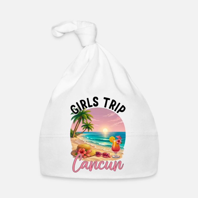 Voyage des filles Cancún Bonnet bio Bébé