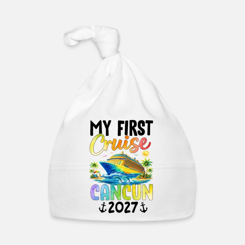 Ma première croisière Cancún 2027 Bonnet bio Bébé