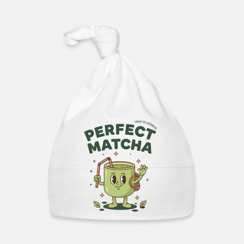 Perfekter Matcha Grüner Tee Leckerkeit Matcha Liebhaber Tee Baby Bio-Mütze